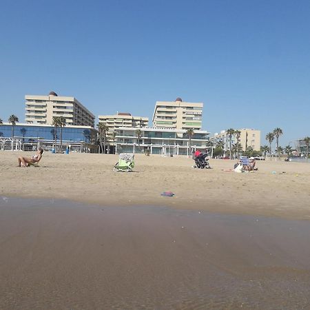 Apartamento Dos Habitaciones Primera Linea De Playa Valencia Buitenkant foto