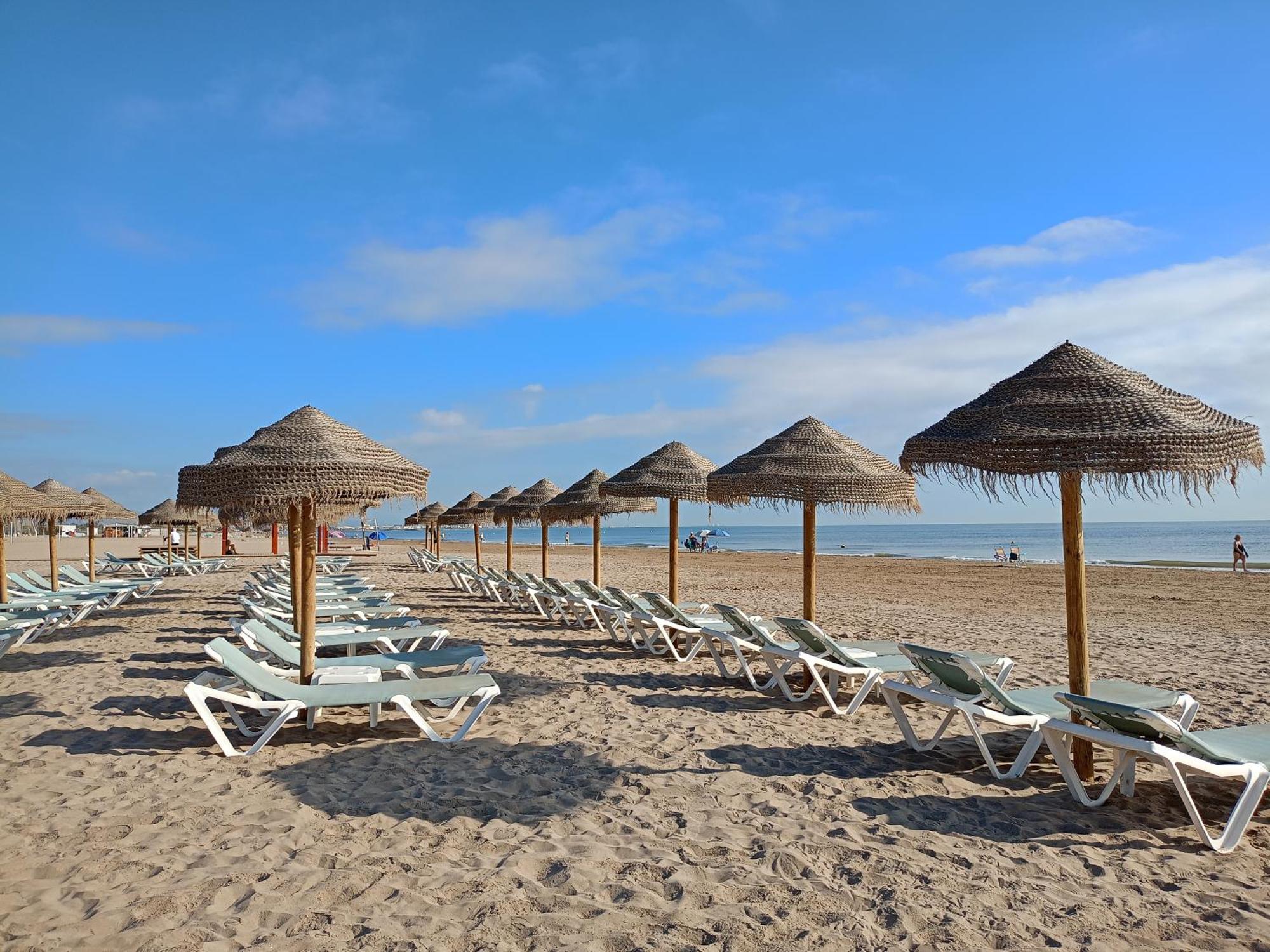 Apartamento Dos Habitaciones Primera Linea De Playa Valencia Buitenkant foto