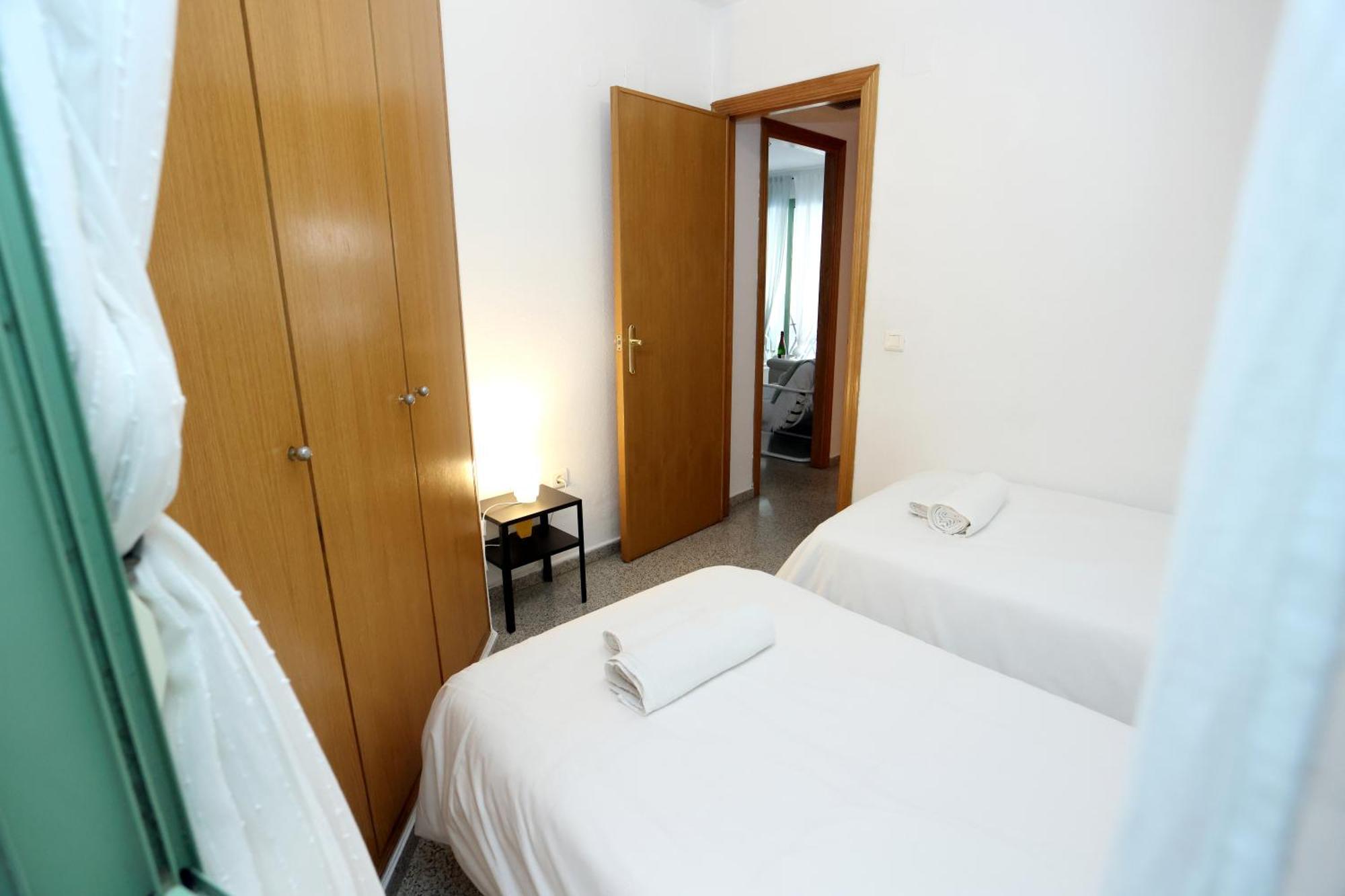 Apartamento Dos Habitaciones Primera Linea De Playa Valencia Buitenkant foto