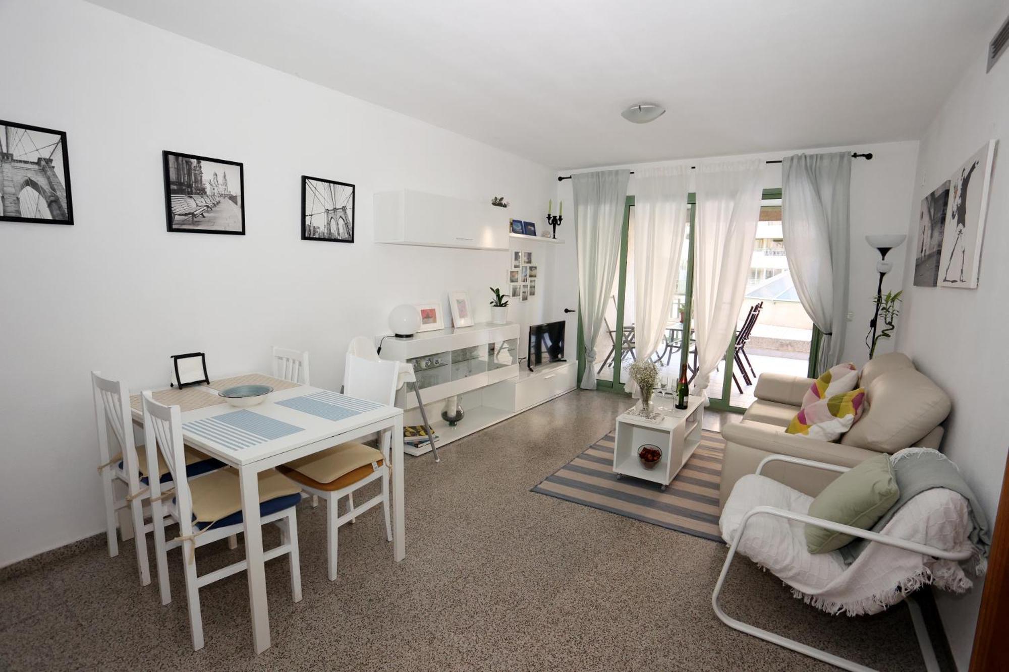 Apartamento Dos Habitaciones Primera Linea De Playa Valencia Buitenkant foto