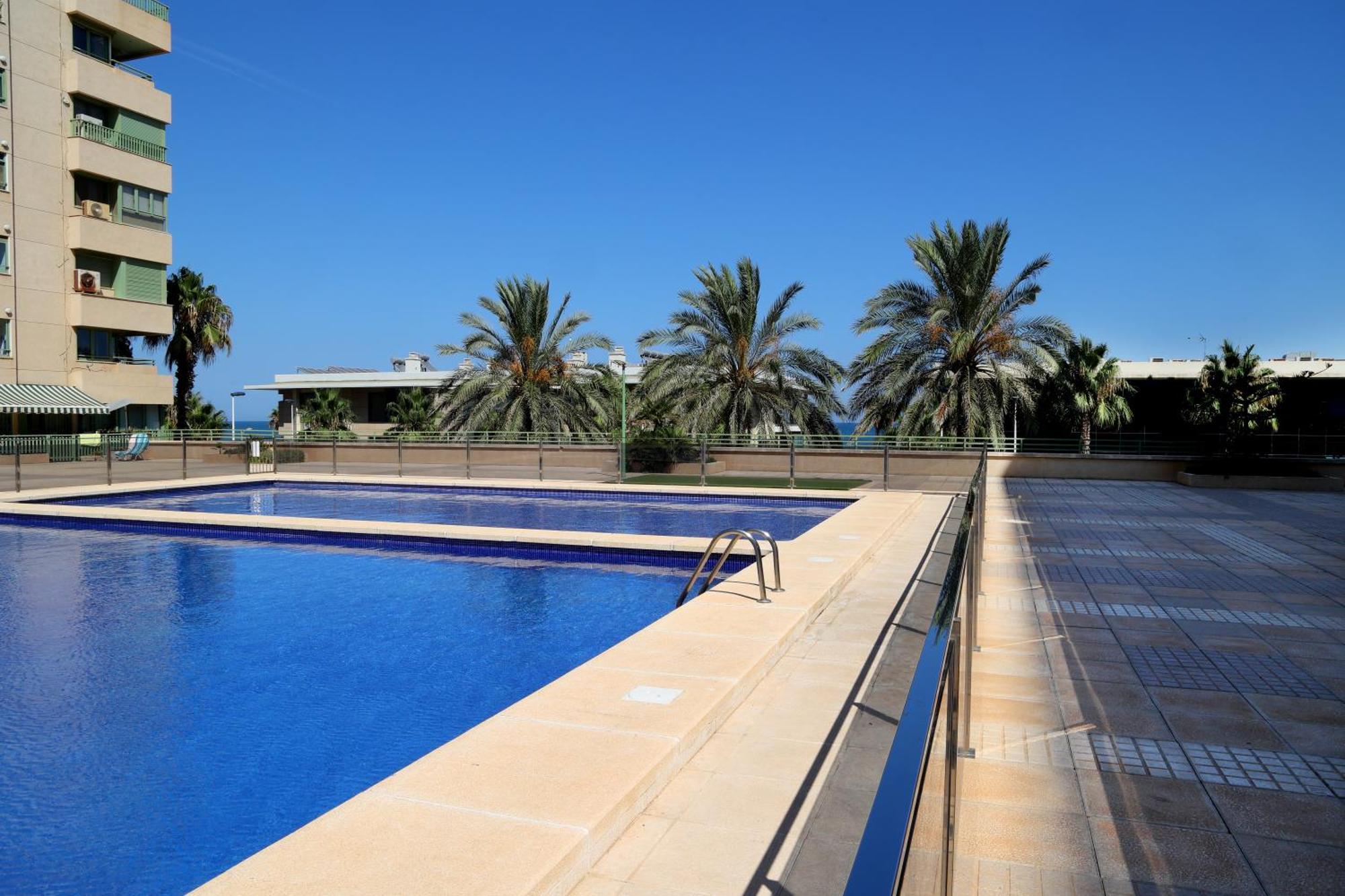 Apartamento Dos Habitaciones Primera Linea De Playa Valencia Buitenkant foto